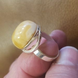 Polish Honey Amber ring.